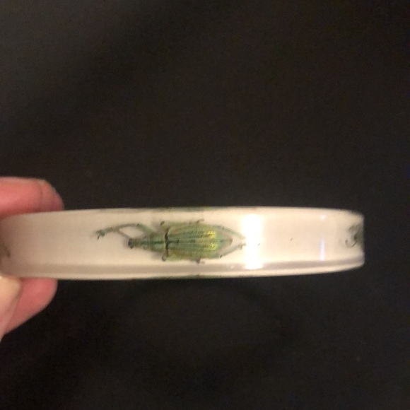 Beetle and Lucite Bracelet - Picture 2 of 5